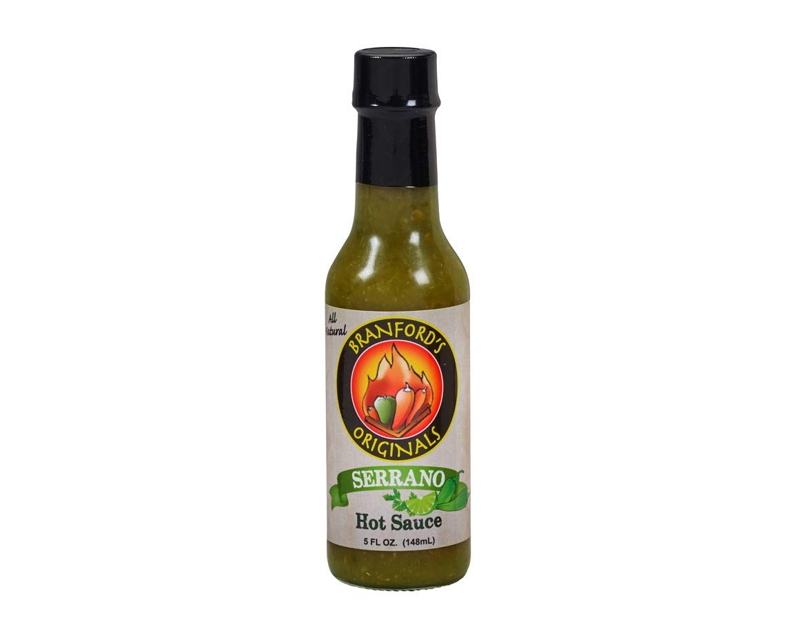 Branford's Originals Serrano Hot Sauce, Vegan Hot Sauce