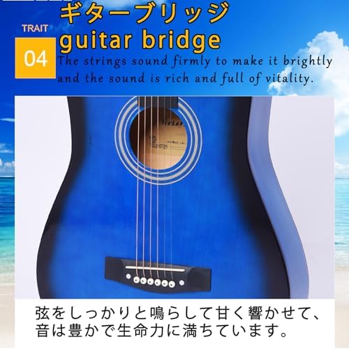 Aryari Acoustic Guitar 38 inch 3/4 Size Junior Cutaway Basswood Guitar Starter Kit For Beginners Kid Adult 6 String Guitare Acoustique With Gig Bag Strap Tuner Capo Pick Guard, Right Hand 38''Blue 6 51qUh5i6AwL. AC