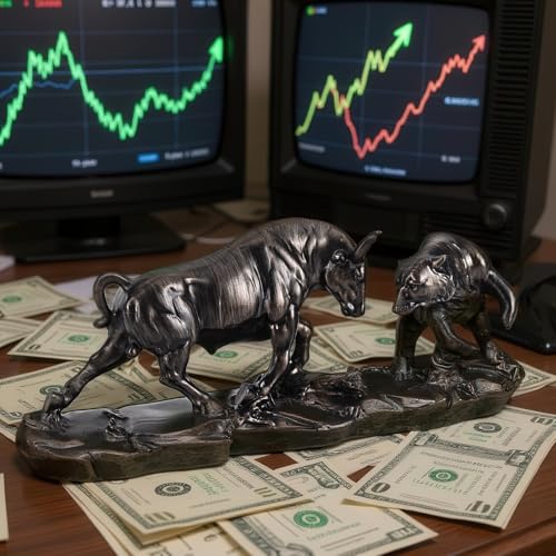 Estatua Toro Wall Street de Resina para Escritorio miniatura 2