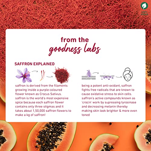 Plum Saffron & Papaya Glow & Brightening Face Wash | With Vitamin B5 | Boosts Glow, Brightens Skin | Non-Drying, Gel-Based | All Skin Types | Glow Bright Face Wash For Women & Men | Sulphate-Free | 100% Vegan | 100 ml - Image 5