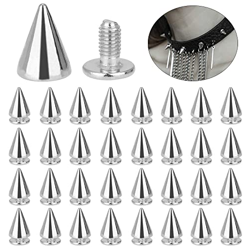 KUYI 100 Pezzi Punk Borchie Conico Rivet Rivetti