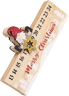 Abaodam Calendar Ornament Christmas Countdown Calendar Advent Calendars for Kids DIY Xmas Advent Calendar Wood Advent Calendar Wooden Calendar Christmas Advent Calendar Elder Gift Aldult