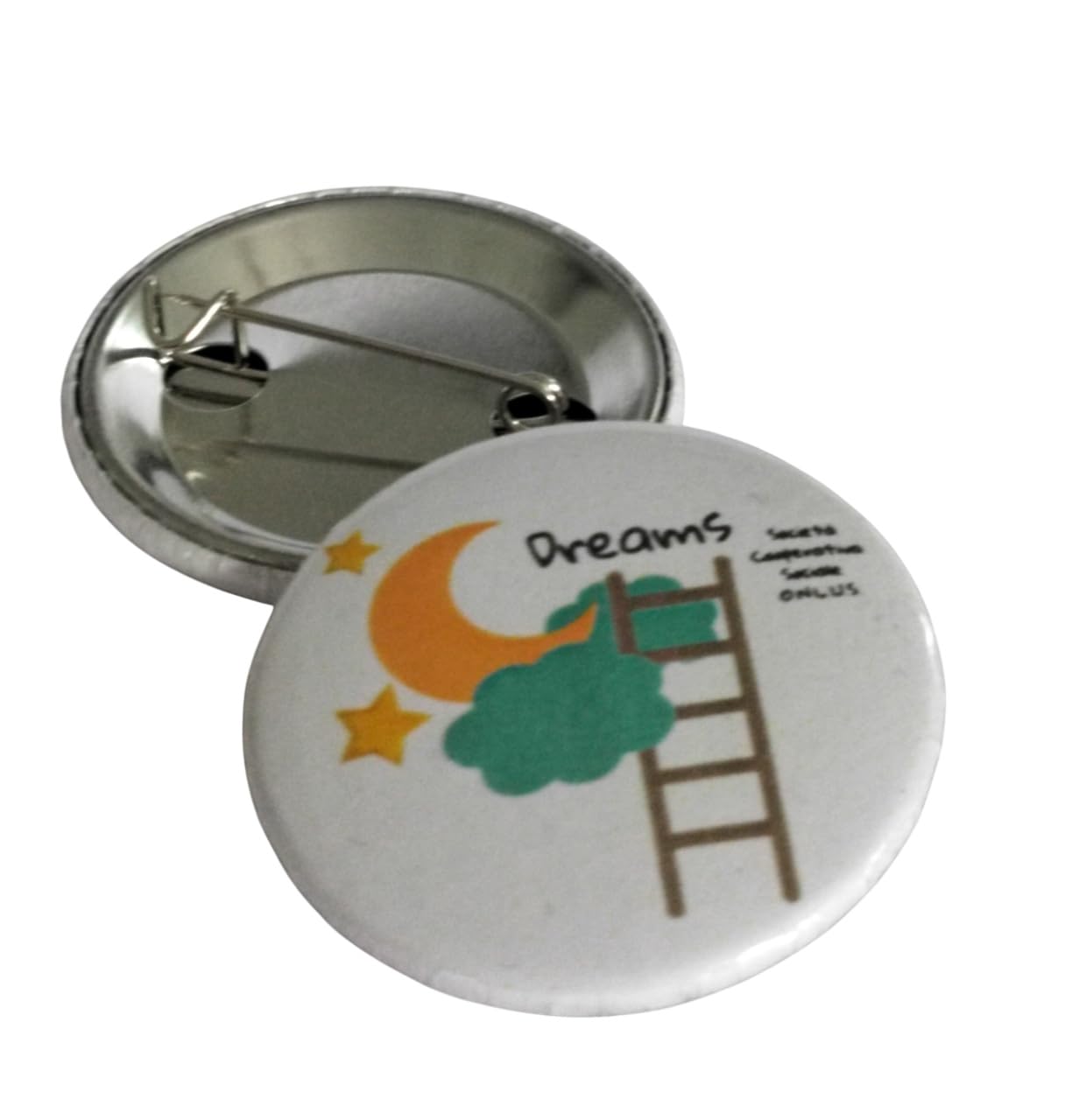 50 Spille Personalizzate Con Logo - Diametro 38mm, Stampa HD Su Carta Fotografica