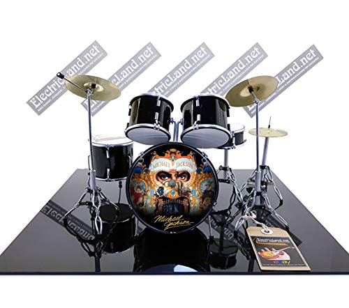  Mini Drum kit michael jackson dangerous tribute miniature rock 25cm model scale 1:4 collectible box set batteria modellino da collezione