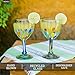NOVICA Hand Blown Multicolor Recycled Glass Wine Glasses, 8 Oz. 'Confetti Festival' (Set Of 6)