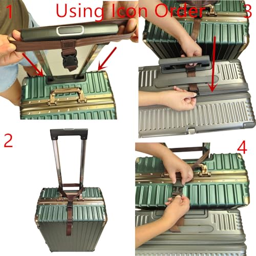 2 Pack Travel Accessories Luggage Straps - Add a Bag Suitcase Strap Belt(Black)2