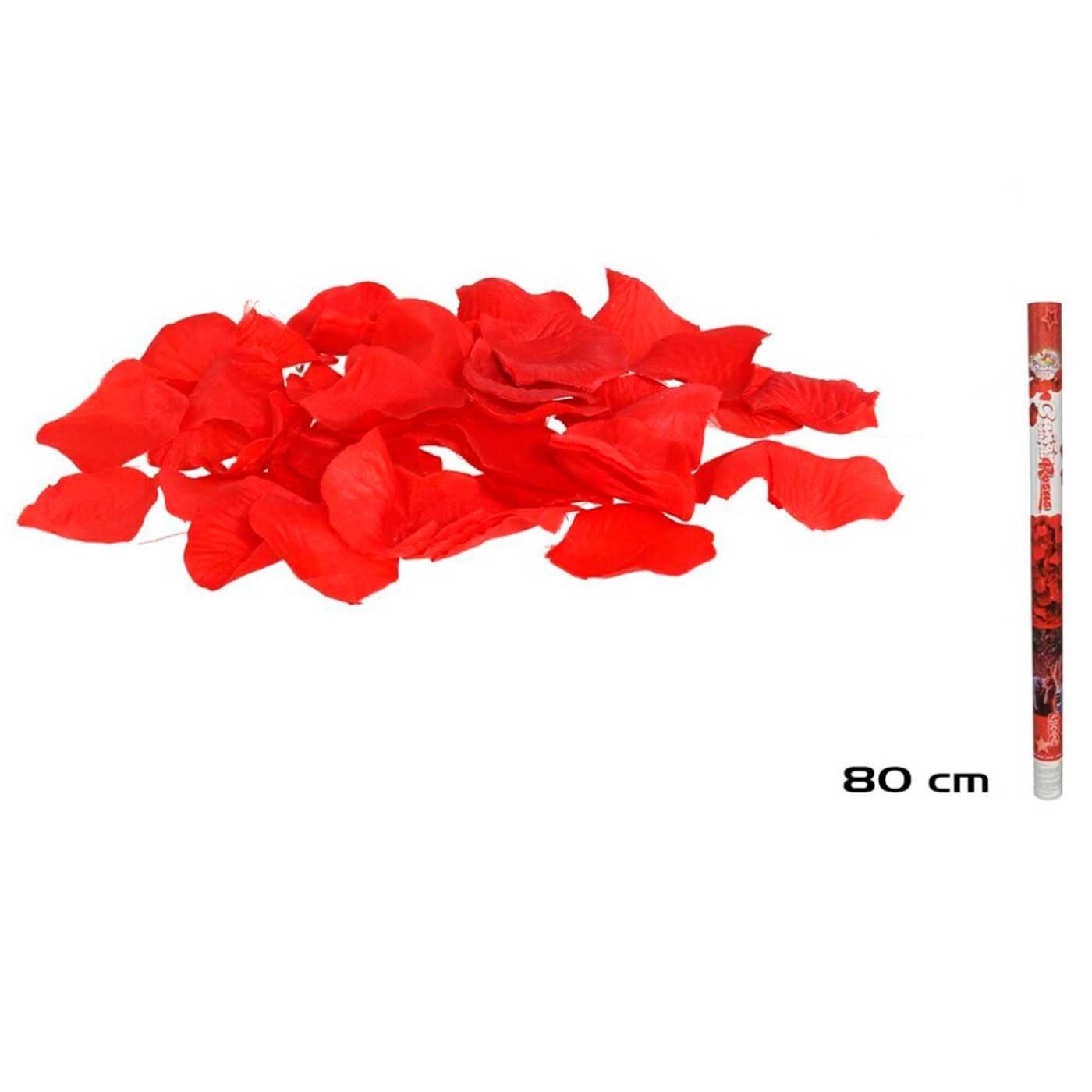 Tradineur Lot de 12 canons à confettis à air comprimé, popper, cracker à confettis, anniversaire, mariage, fête, célébration (bâtons de rose - 80 cm)