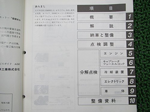 Amazon.co.jp: [スズキ] GSX-R400R正規サービスマニュアル : 車＆バイク