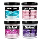 Mia Secret Acrylic Powder 4 pc Set - 4 oz. Clear/Natural Pink/Pink/White