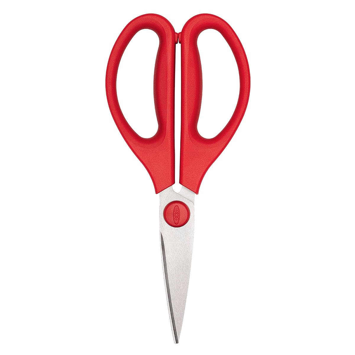 OXO 1132400 Good Grips Kitchen Scissors, Plastic Stainless Steel, Red
