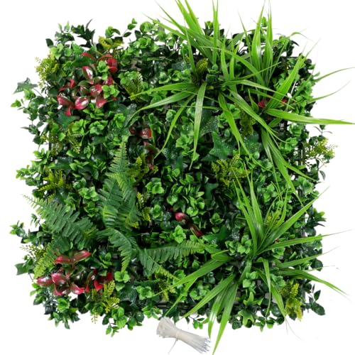 Artificial Green Wall Panels 20"x20", Faux Hedge Wall for Privacy