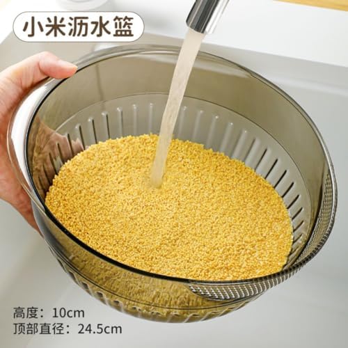 Kitchen Utensil Gadgets Kitchen Gadgets-381 淘米神器洗米筛淘米盆厨房过滤芝麻豆浆洗菜盘沥水蓝淘洗米神器 image 4