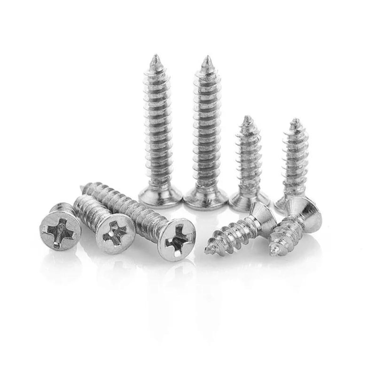 Mille Viti Autofilettanti Phillips Testa Piatta Piccole, Misura M1 X 3 Mm