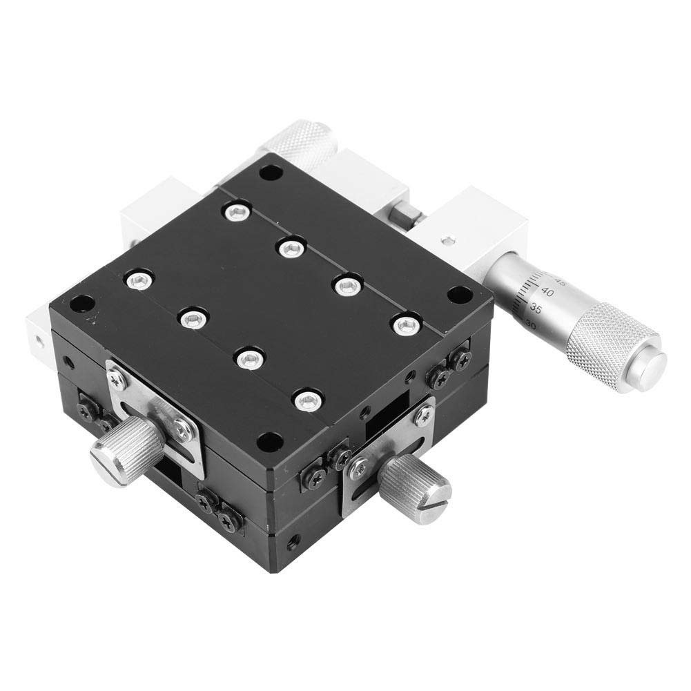 Verrückter Schiebetisch 60x60mm LY60-LM XY-Achsen Trimmplattform Lineartisch Manueller Verschiebeschiebetisch