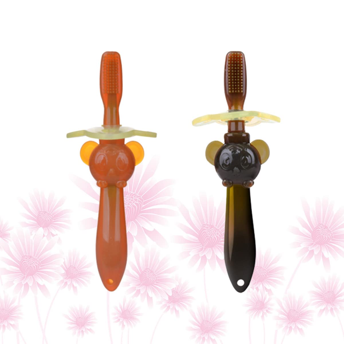Healifty 6 Pz Spazzolino Da Denti Per Bambini a Setole Morbide Spazzolino Di Sicurezza Per Bambini Spazzolino Da Denti in Silicone Per Con Coperchio Pennello Da Allenamento Bambino