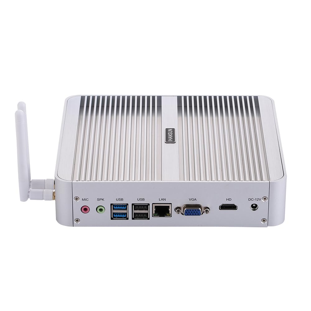 Fanless Mini PC, Desktop Computer, HTPC, Kodi Box, Windows 11 or Linux Ubuntu, Core I5 1235U 1245U, BM07, VGA, HDMI, 2 x USB3.0, 6 x USB2.0, LAN, 64G RAM, 512G SSD, 5TB HDD