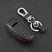 M.JVisun Genuine Leather Key Fob Cover For Audi A3 A6 A7 A8 A8L E-Tron Q7 Q8 RS6 RS7 S3 S6 S7 SQ7 SQ8 2018-2022 Car Remote Key Case With Key Ring Keychain Holder - Black