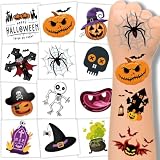 240 PCS Halloween Temporary Tattoos for Kids, Safety Waterproof Bulk Tattoos Stickers, Halloween...