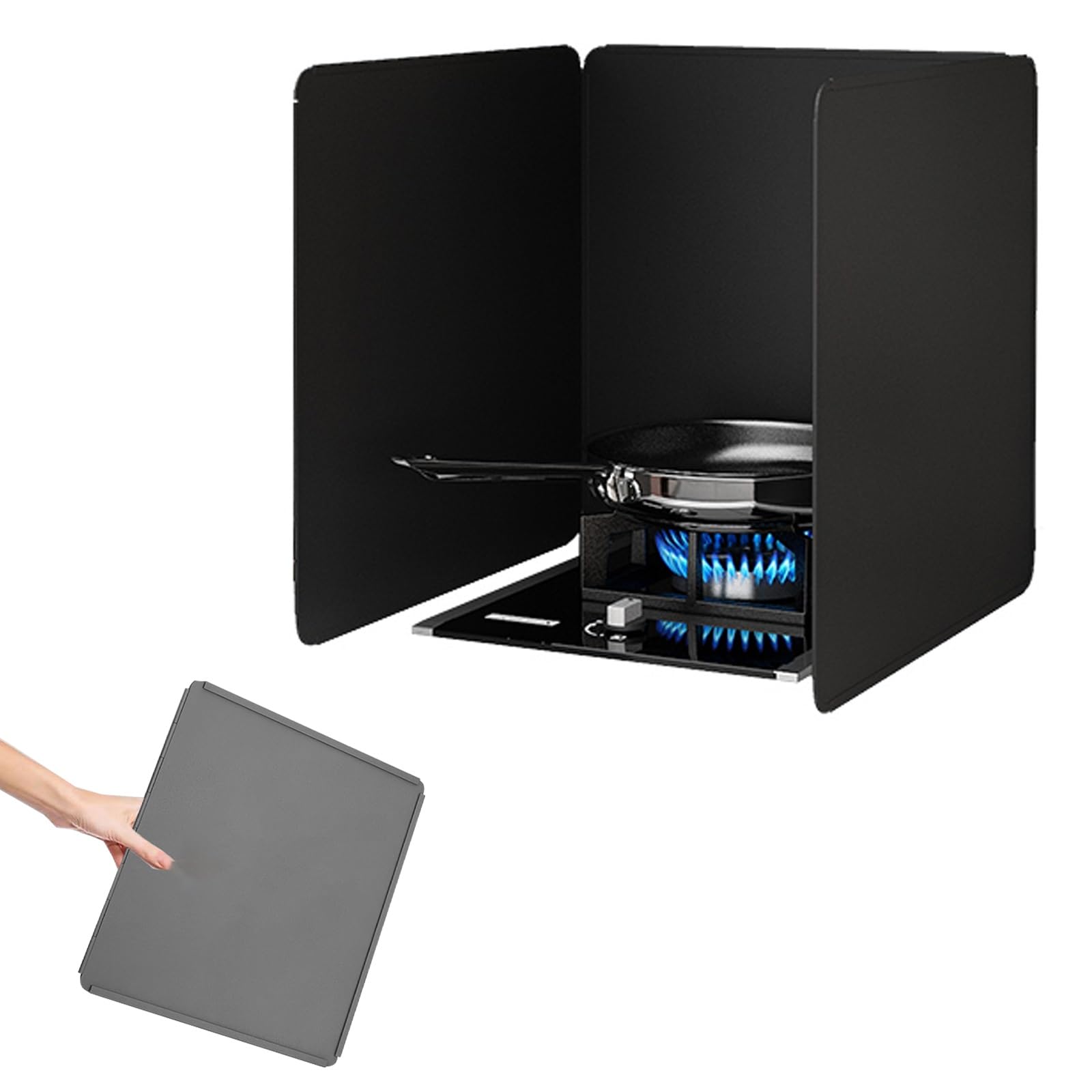 Protection Anti-Éclaboussures Pliable Pour Cuisinière - Écran Anti-Huile Anti-Adhésif Pour Poêle Et Gaz