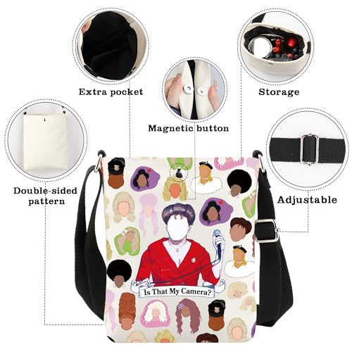 CMNIM TV Show Merch Is That My Camera Crossbody Bag Quote Shoulder Tv Show Gifts for Queeen Fan Shoulder Bag3