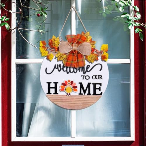 Couronne bois porte d'entrée : décoration murale rustique interchangeable