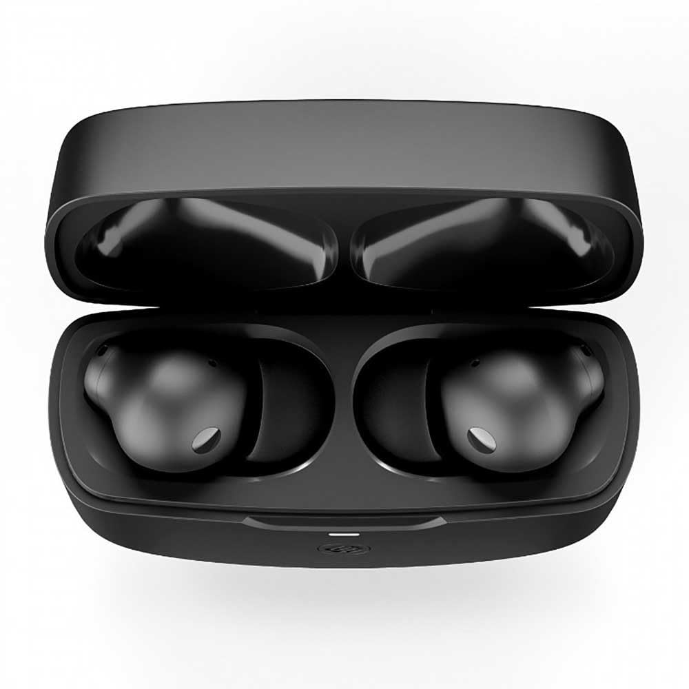 Urbanista Atlanta Écouteurs Hybrides sans Fil à Réduction Active du Bruit, Résistantes aux Éclaboussures, Écouteurs Bluetooth Multipoint, Mode Transparence, Étui de Chargement sans Fil, Noir Minuit
