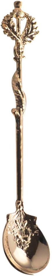 Zoharm Spoon Coffee Spoon Set Vintage Table Spoon Antique Tea Spoons Coffee Royal Style Metal Carved Fork Tablespoons Luxurious #W3