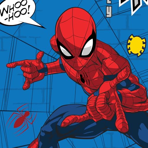 Image of Welspun Spider-Man AC Blanket for Kid | 300 GSM Duvets for Single Bed | Anti- Pilling & Skin Safe Dohar Single Bed, Diwali Gifts | (60 inch X 87 inch Inches) - Red