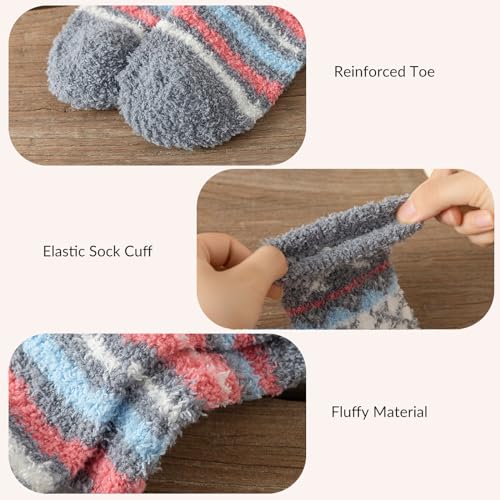 Fuzzy Socks for Women - Fluffy Cozy Slipper Socks, Winter Womens Valentines Day Gifts for Her4