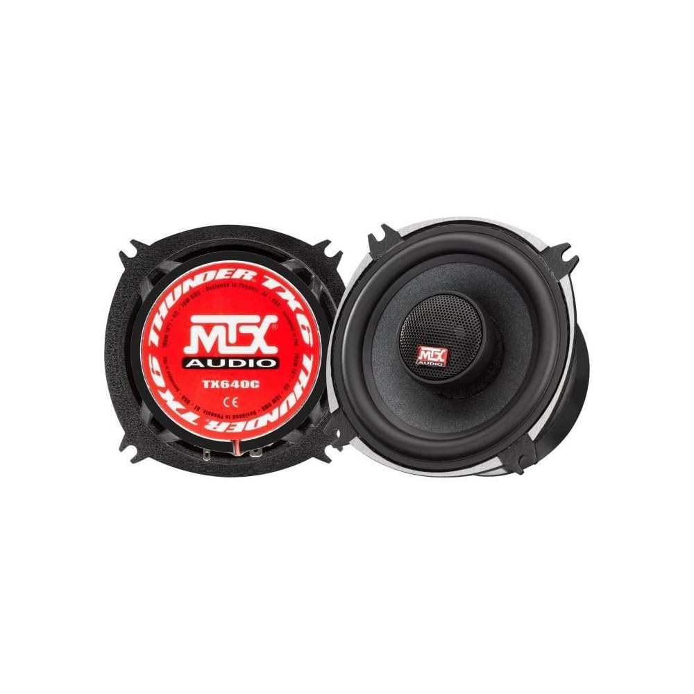 MTX TX640C Haut-parleurs coaxiaux 10cm 2 voies 70W RMS 4O chassis alu tweeter neodyme dome soie bobine TSV TIL.