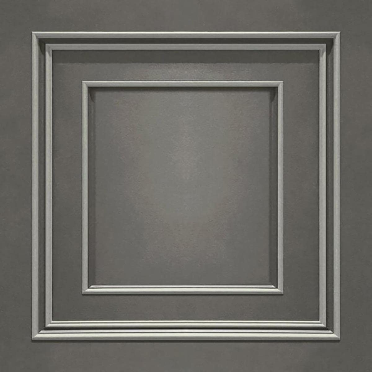 Silver Gunmetal Amara Wood Panel Wallpaper Heavy Weight Vinyl A7390