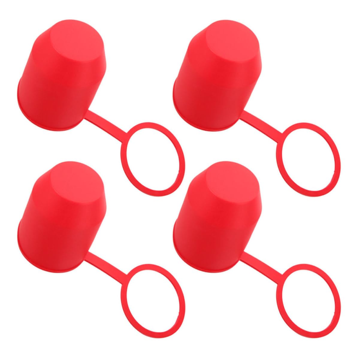 TOPBATHY 20 Piezas Cubierta Protectora para Bola de Remolque de PVC Rojo