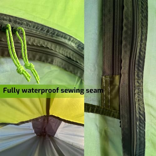 AGLORY 4 Person Pop Up Tent Portable Instant Automatic Tent Waterproof Windproof with Rainfly for Camping Family Traveling Hiking Picnicing image 2