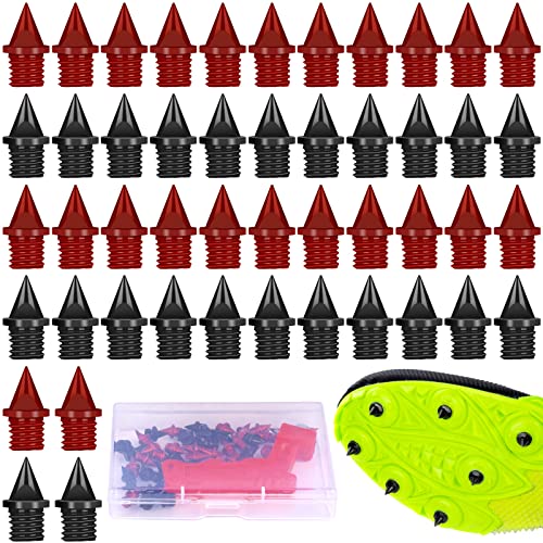 48 Pcs 1/4 inch Carbon Steel Track Spikes Pyramid for Competition