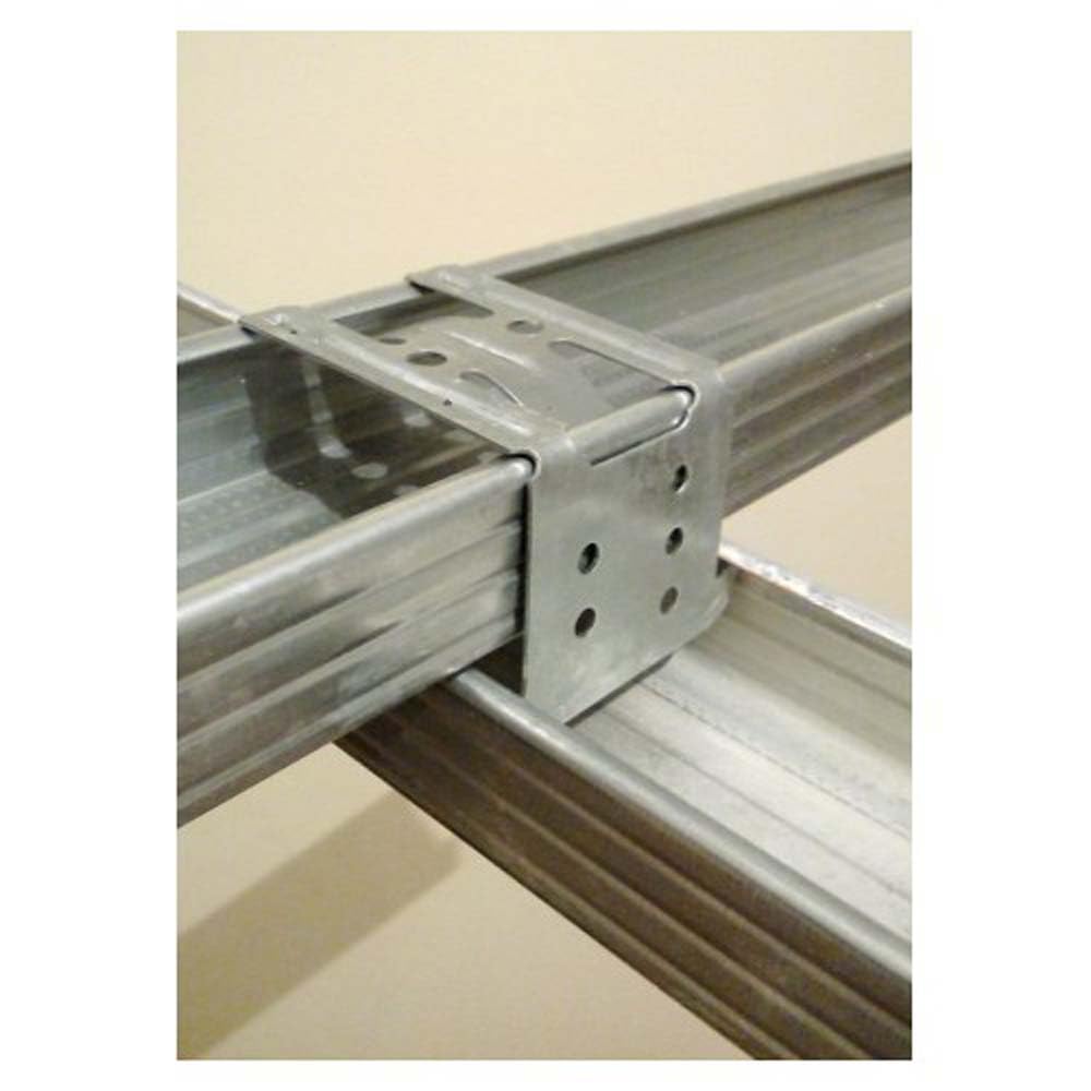 doitBau Kreuzverbinder CD Profil – Deckenprofil Verbindung – passgenaue Montagehilfe – 4,7 x 6,8 x 4,7 cm, 0,8 mm Stahl – 500 Stück für Gipskartondecken und Trockenbau