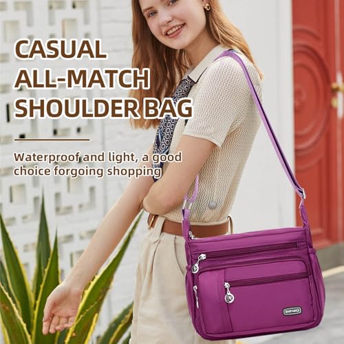 Image of Crossbody Bag for Women,Multi Pockets Cross Body Purses for Women, Ladies Shoulder Bag, Travel Purses and Handbags