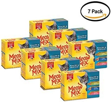 Meow Mix Pack of 7 Market Select Seafood Wet Cat Food Variety Pack, 12 ct