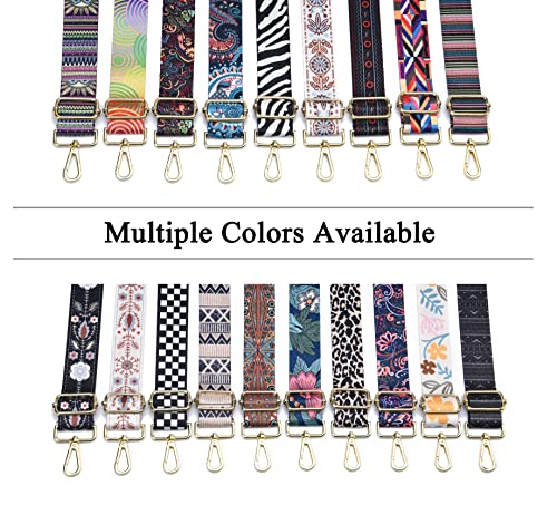 Image of Purse Strap Gold Hardware Replacement Crossbody Bag Strap, Wide Adjustable Shoulder Strap
