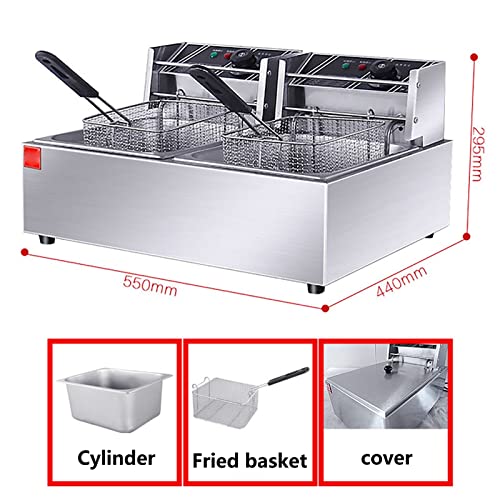 Friteuse double 12L pour cuire de grandes quantités sans mélanger les saveurs - 4