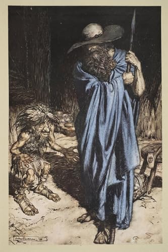 Lienzo Arte Pintura para Paredes Vacías Imagen Decorativos Arthur Rackham 60x90cm