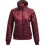 Under Armour Women's ColdGear Reactor Performance Jacket , League Red (626)/Micro Pink , Large