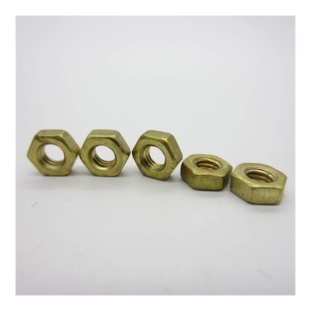 Buy MIYU Hexagon Nut Copper Hexagon Nut Brass Hexagon Nut Lock Nut Hexagon Screw (Size M1.6