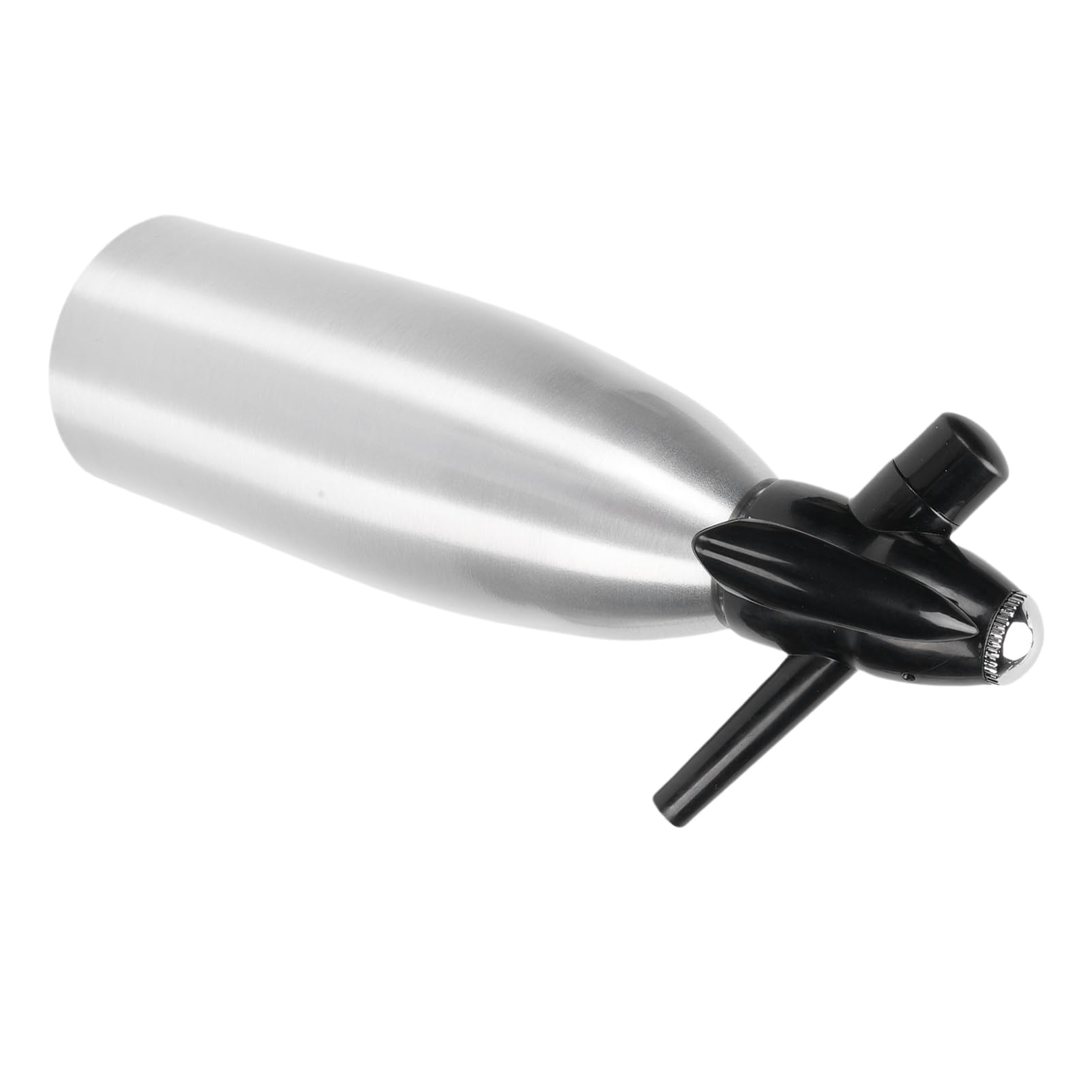 Ausla Fabricante de Agua con Gas, Fabricante de Refrescos Portátil de Aluminio, Sifón de Refresco de 1 Litro, Diseño Compacto de Operación Rápida para el Hogar, Bar, Cocina, Picnic, Camping, Uso Al