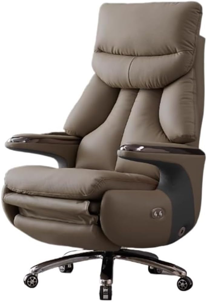 Executive Office Chair with Electric Recline Massage and Ventilation Ergonomic High Back Gaming Computer Chair for Comfortable Long