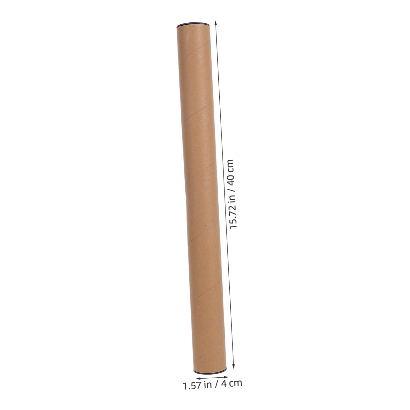 Cabilock 10 Tubos de Cartón Material Papel y Plástico con Cierre Seguro y Almacenamiento Ahorrador de Espacio, Color Caqui Adecuado para Protección y Embalaje para Envío de Carteles
