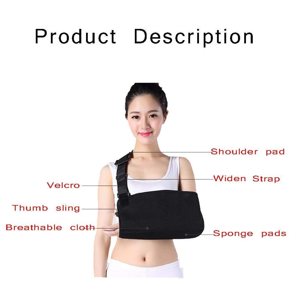 VIVI ARM Sling-immobilizzatore spalla per Broken braccio fratturato-braccio regolabile, spalla cuffia dei rotatori sostegno tutore-per lo strappo, lussazione, distorsioni e ceppi,M