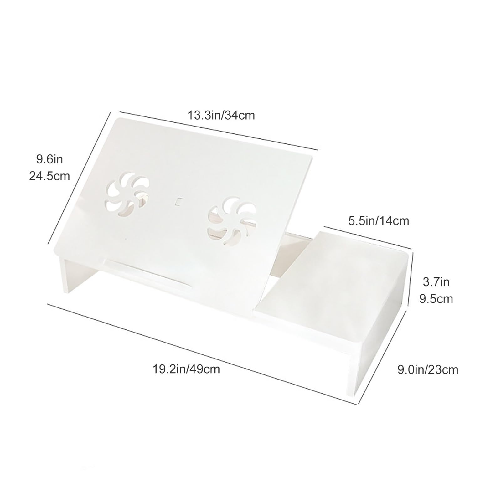 Rialzo Monitor da Scrivania in Legno da Scrivania, Supporto per Laptop Regolabile in Altezza con Design di Raffreddamento, Supporto PC Scrivanias Pieghevole