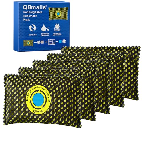 QBmalls 100g Rechargeable Desiccant Pack of...
