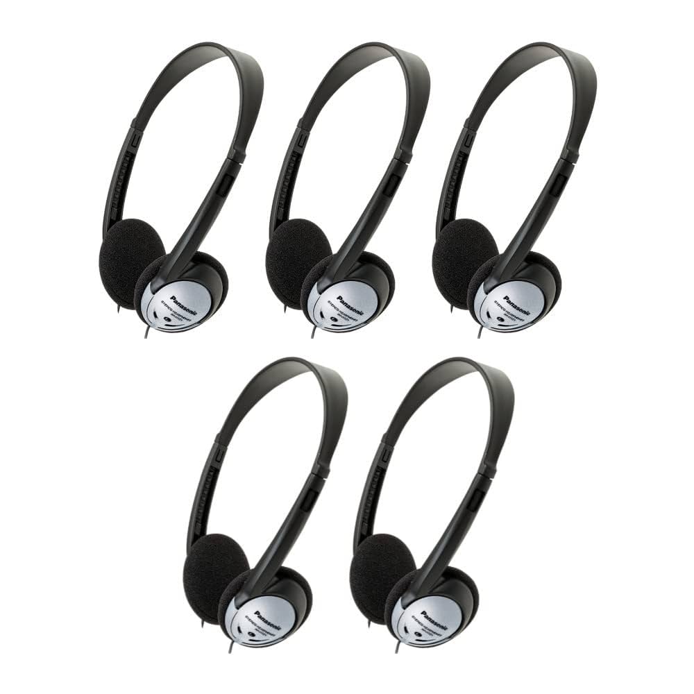 Panasonic RP-HT21 Lightweight Headphones with XBS (5 Pack): Amazon.co.uk: Electronics & Photo
