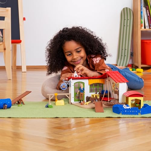 Image of Schleich Farm World - 35Pc Pet Hotel Playset - Kids Ages 3+ | 42607 | Farm Animal Figurine, Realistic Animal Toys, Barn Toy for Kids 3+, Screen-Free Imaginative Pretend Play, Montessori